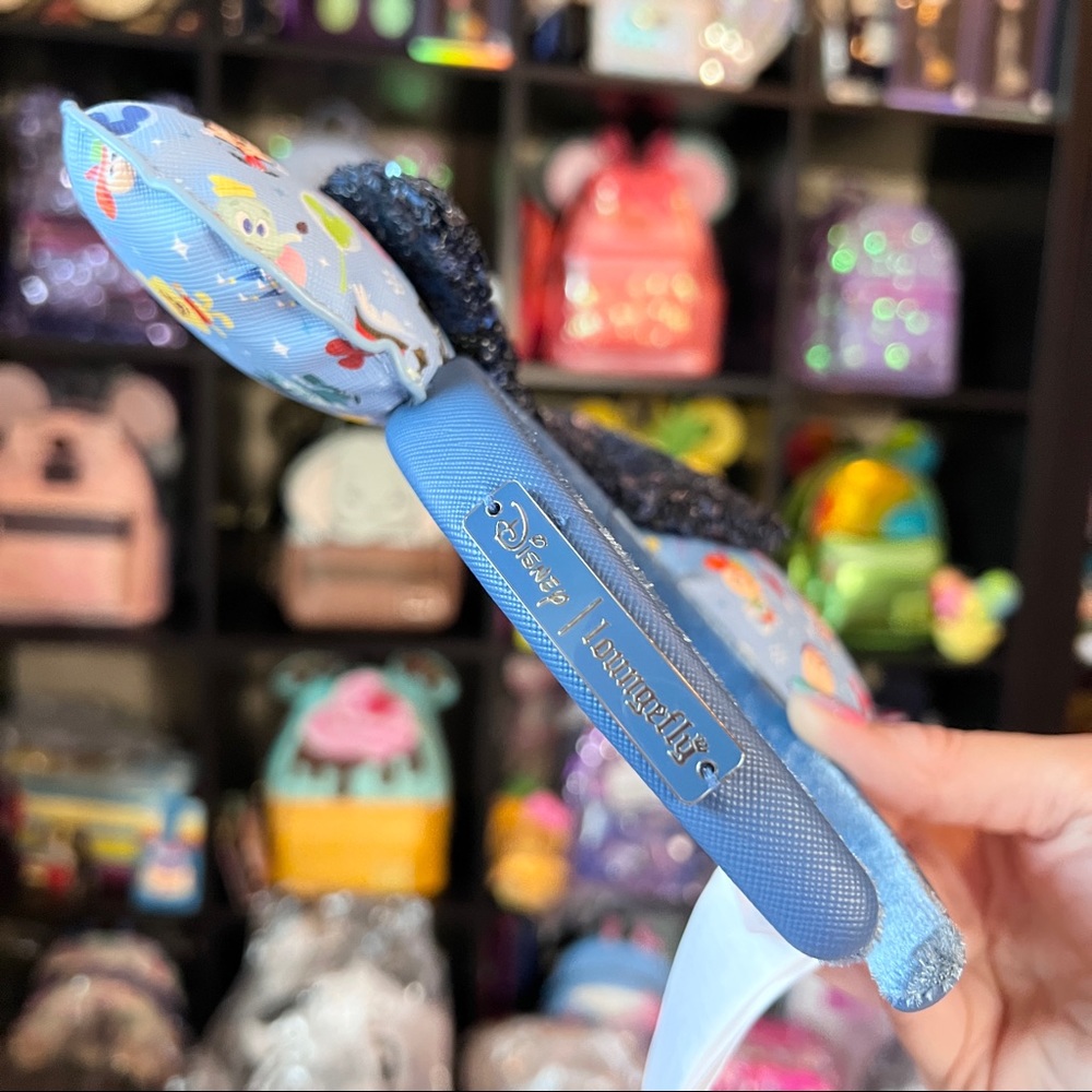 Disney Mickey Minnie AOP Chibi Loungefly Ear Headband Adults NWT In Hand! - Picture 6 of 6
